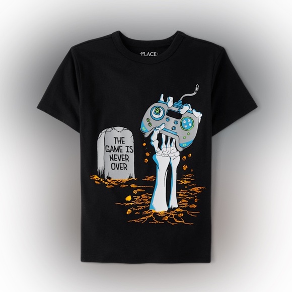 The Children’s Place
Boys Skeleton Gamer Graphic Tee - Black - Picture 1 of 3